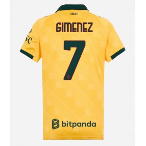 Fotbalové Dres AC Milan Santiago Gimenez #7 Dámské Třetí Oblečení 2025-26 Krátký Rukáv